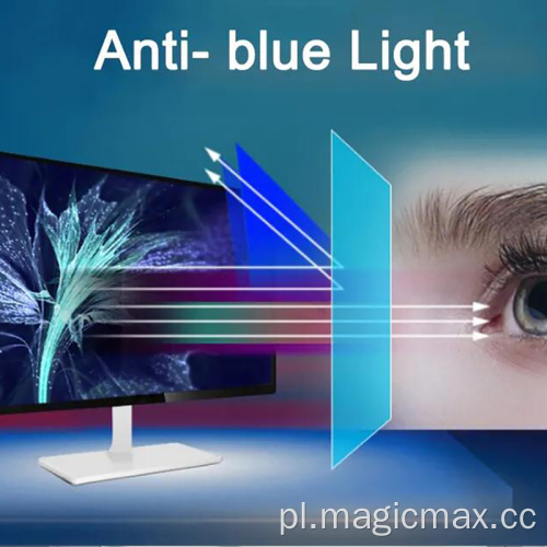Komputerowy ochraniacz screenka przeciw niebieskim światłem